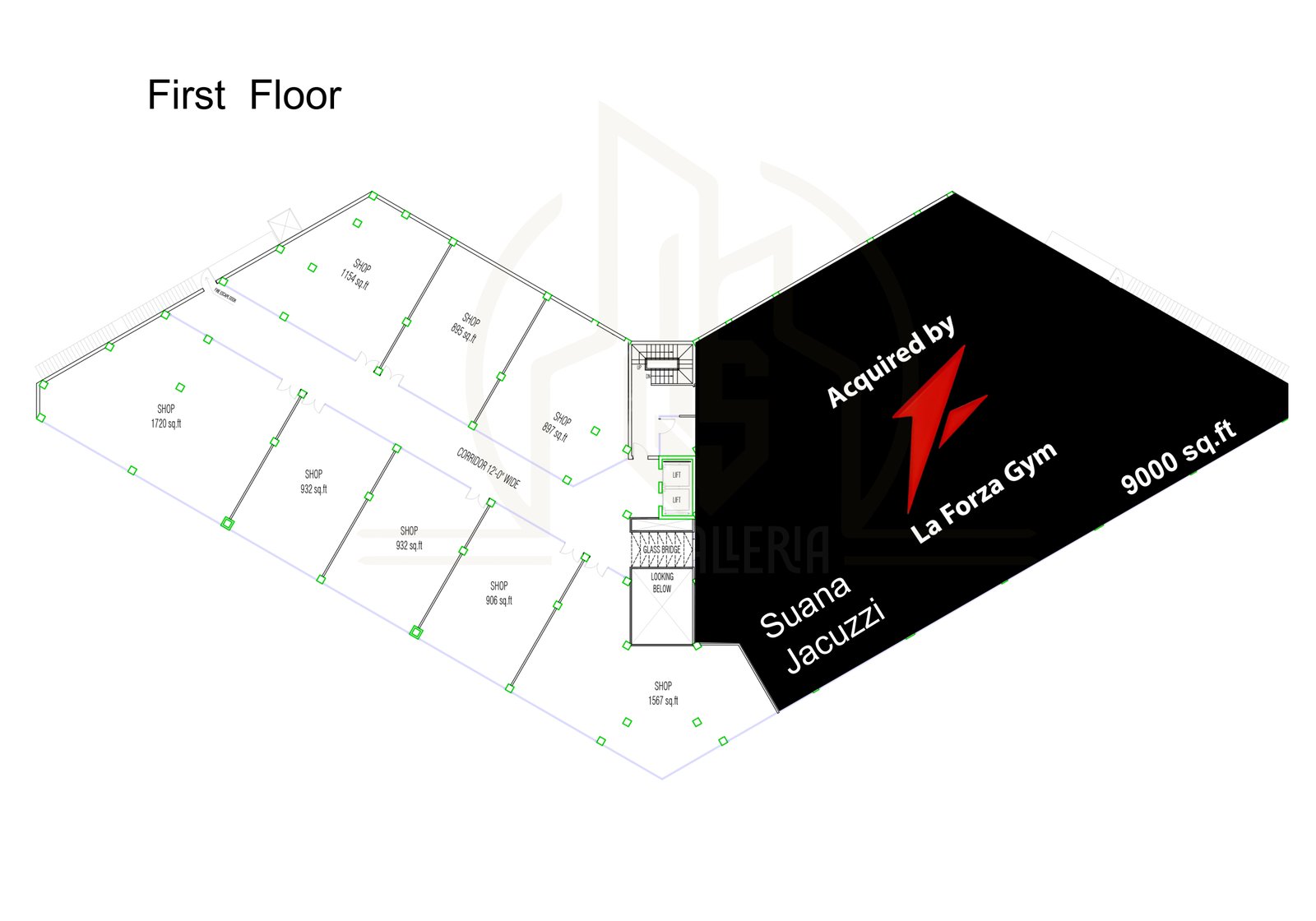 First Floor plan view — Version 3